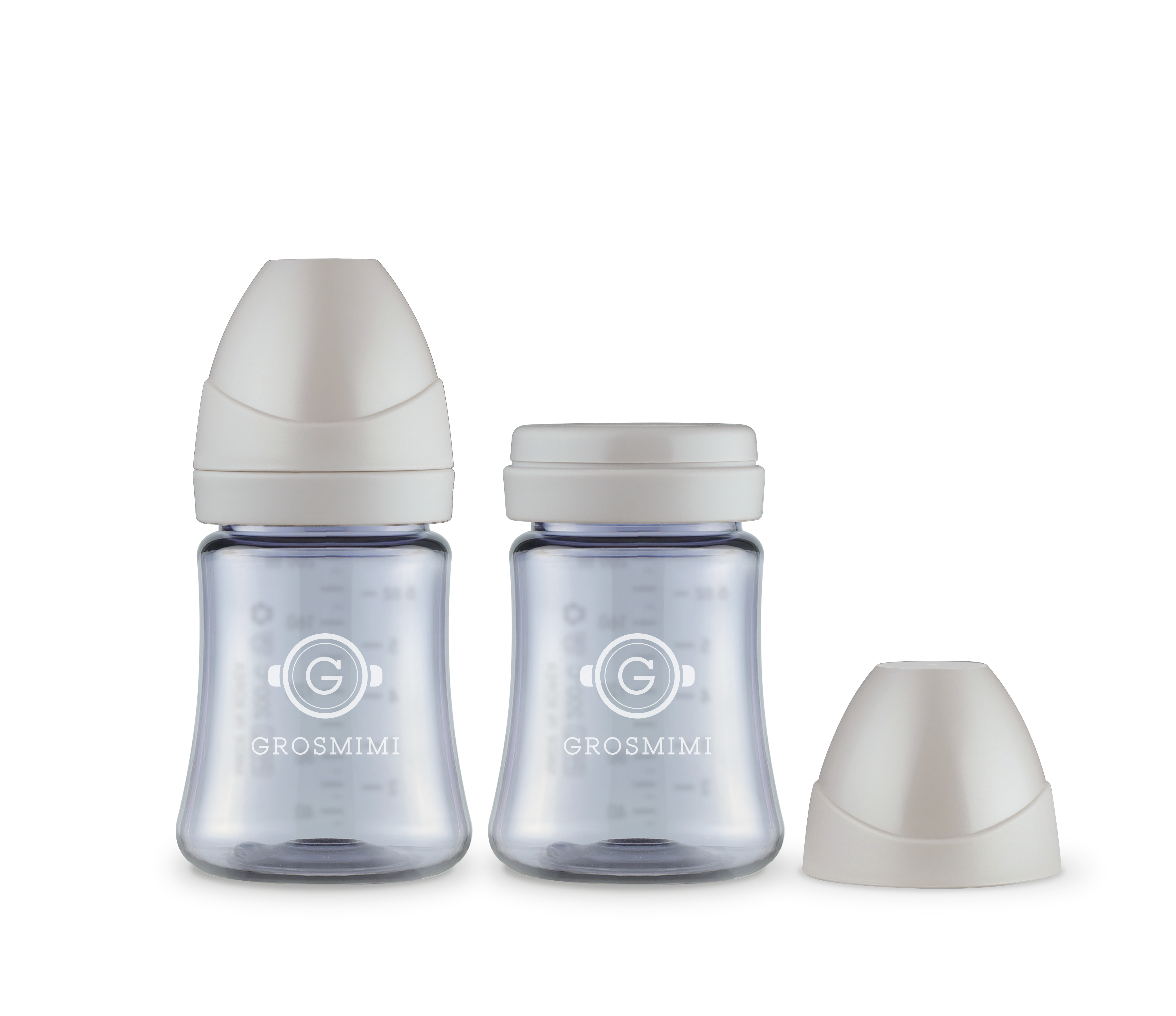 TwinPack 200mL Dark-Series Feeding Bottle (No Teats)