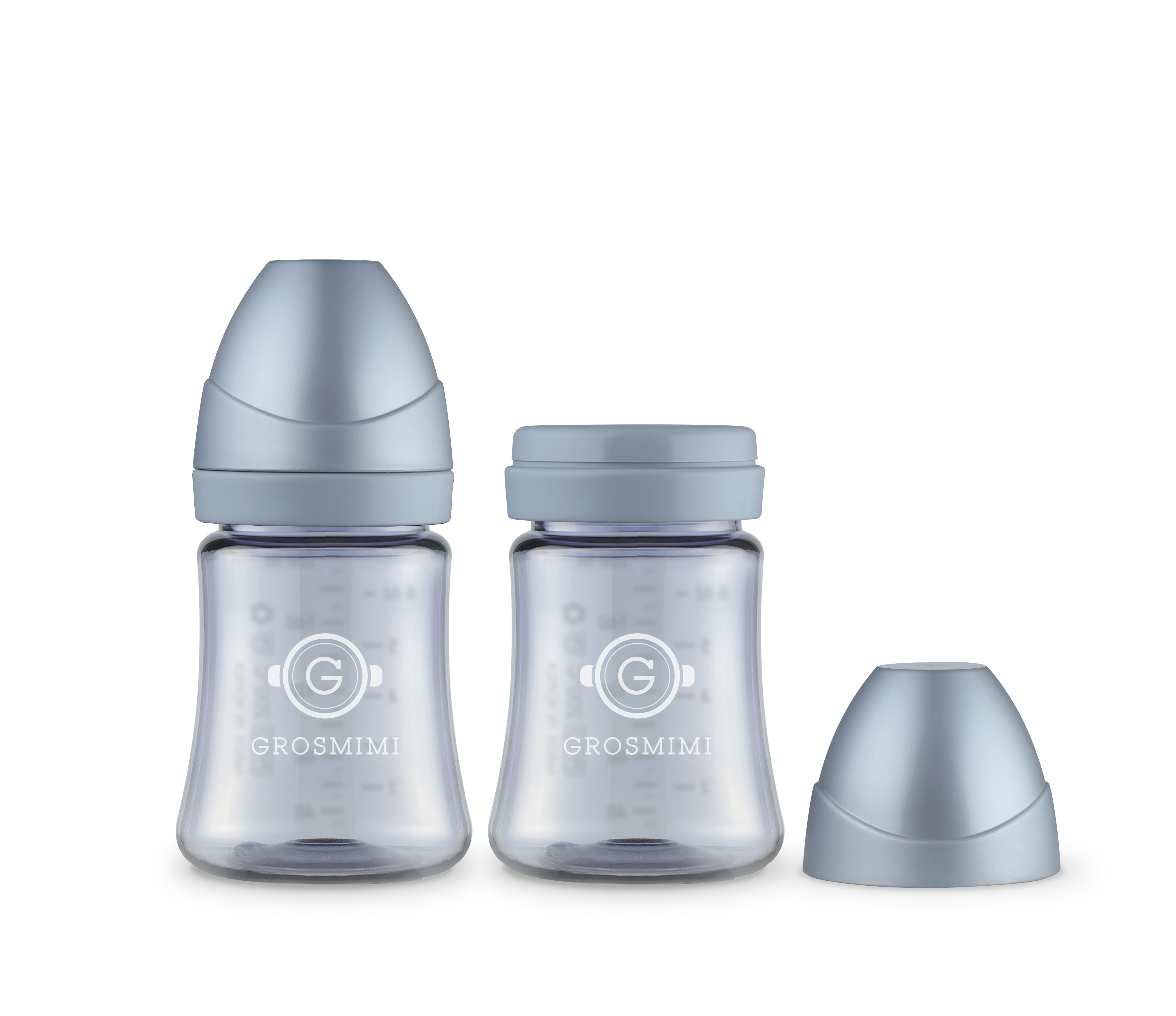 TwinPack 200mL Dark-Series Feeding Bottle (No Teats)