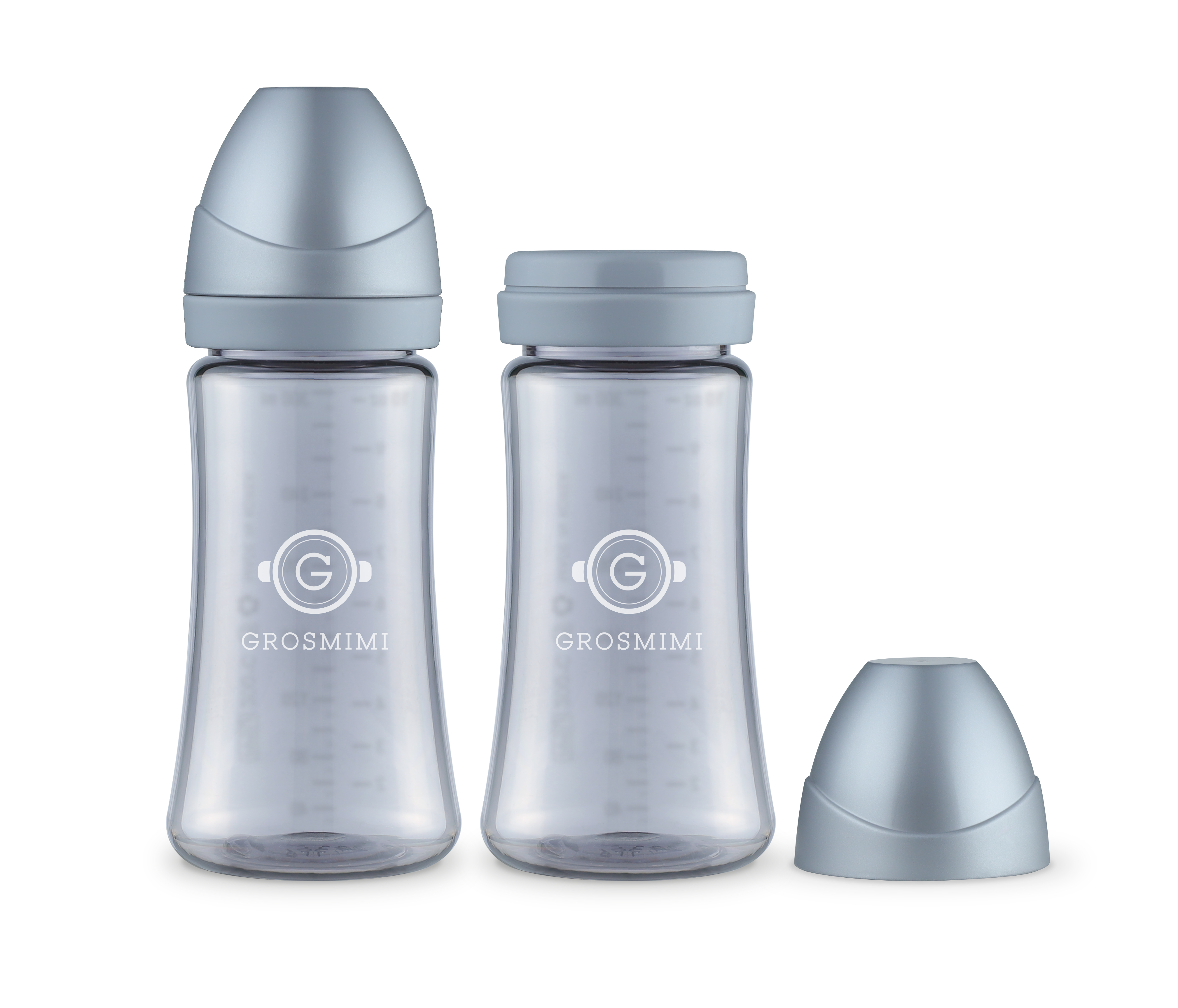 TwinPack 300mL Dark-Series Feeding Bottle (No Teats)