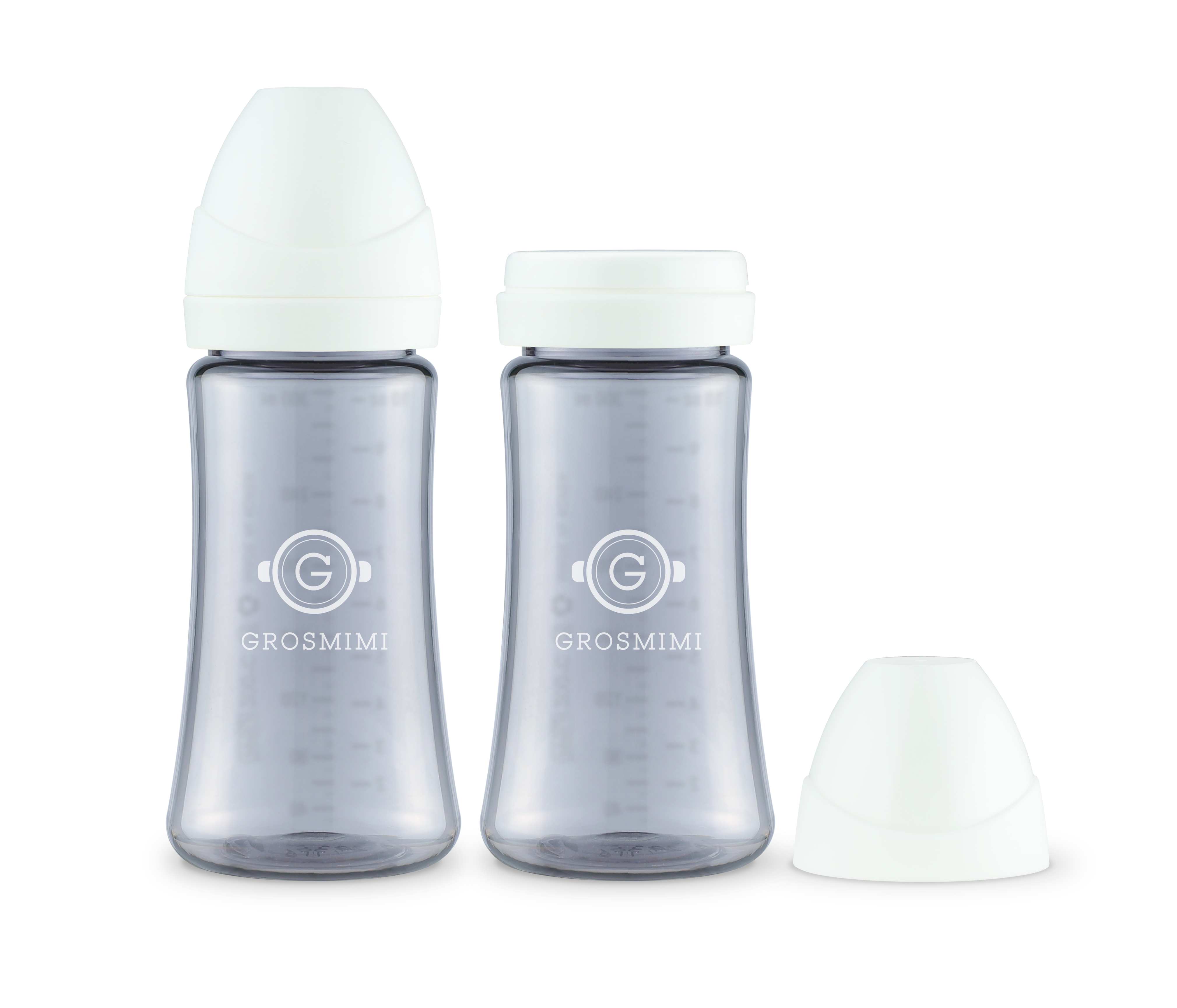 TwinPack 300mL Dark-Series Feeding Bottle (No Teats)