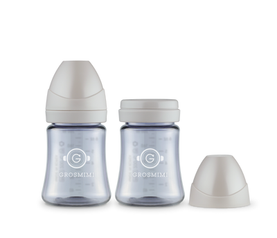 TwinPack 200mL Dark-Series Feeding Bottle (No Teats)