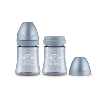 TwinPack 200mL Dark-Series Feeding Bottle (No Teats)