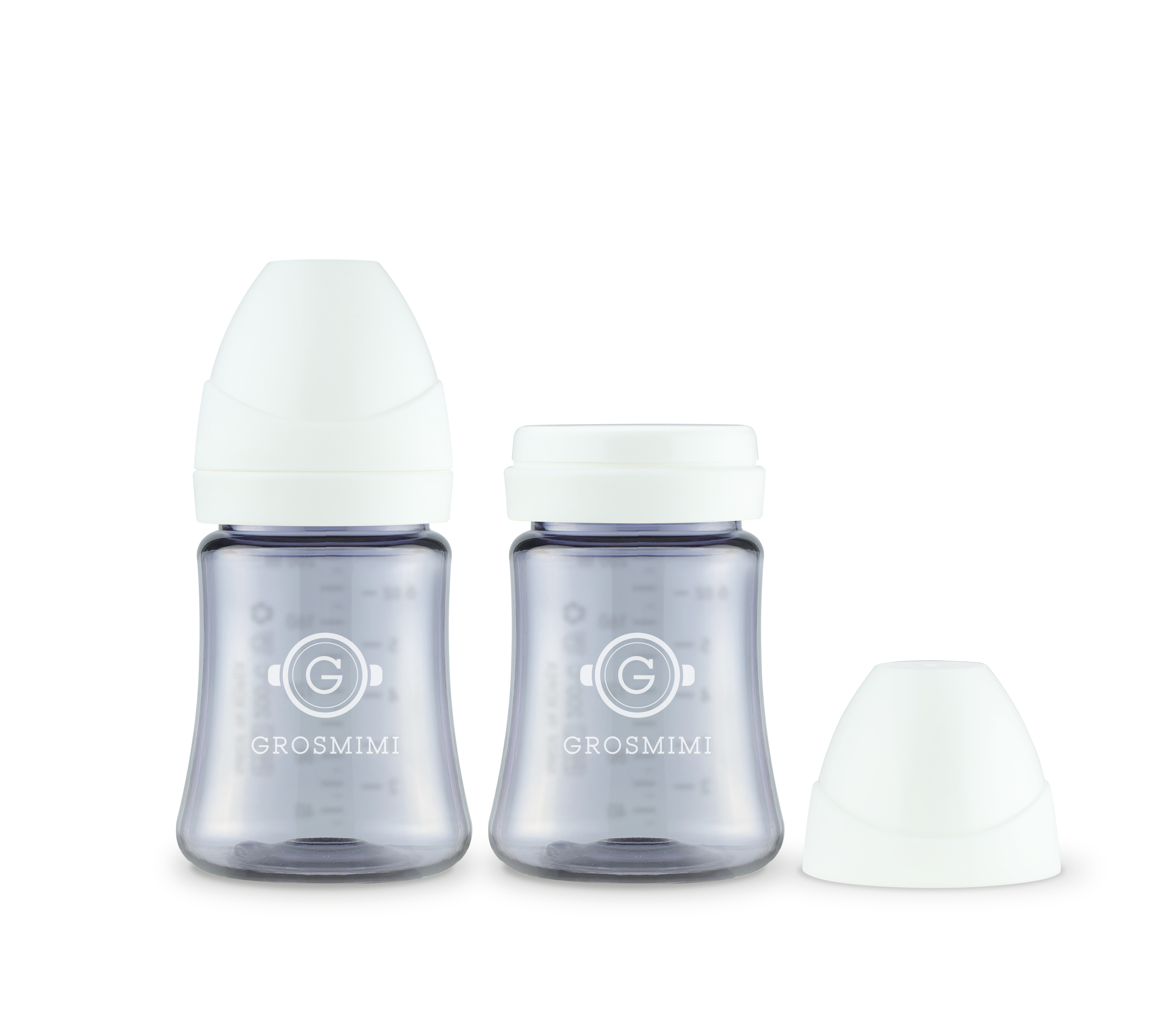 TwinPack 200mL Dark-Series Feeding Bottle (No Teats)