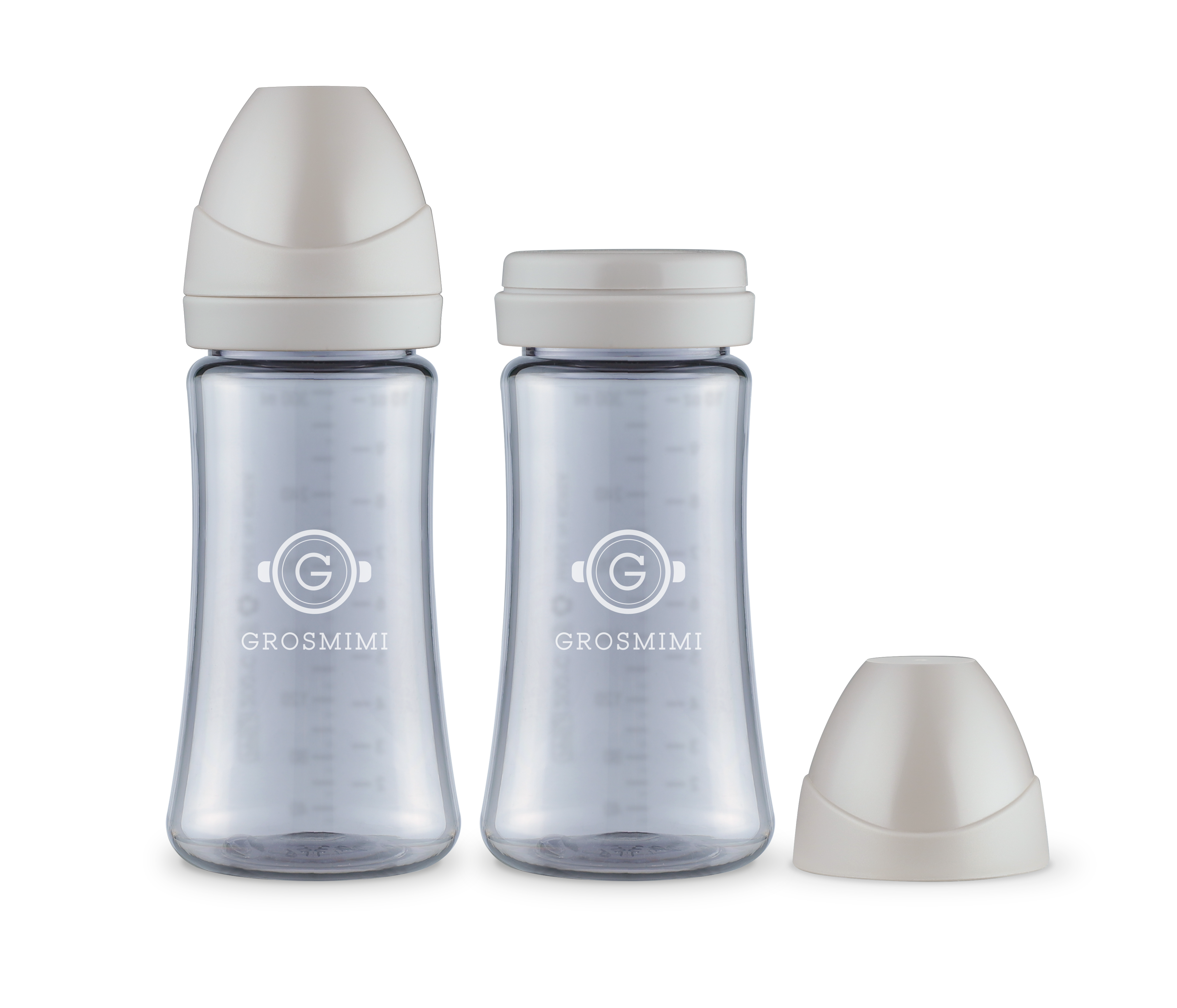 TwinPack 300mL Dark-Series Feeding Bottle (No Teats)