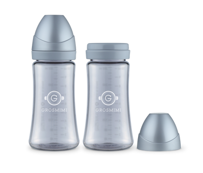 TwinPack 300mL Dark-Series Feeding Bottle (No Teats)