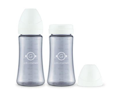 TwinPack 300mL Dark-Series Feeding Bottle (No Teats)