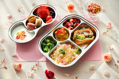 Stainless Steel Food Tray (3 Compartments)