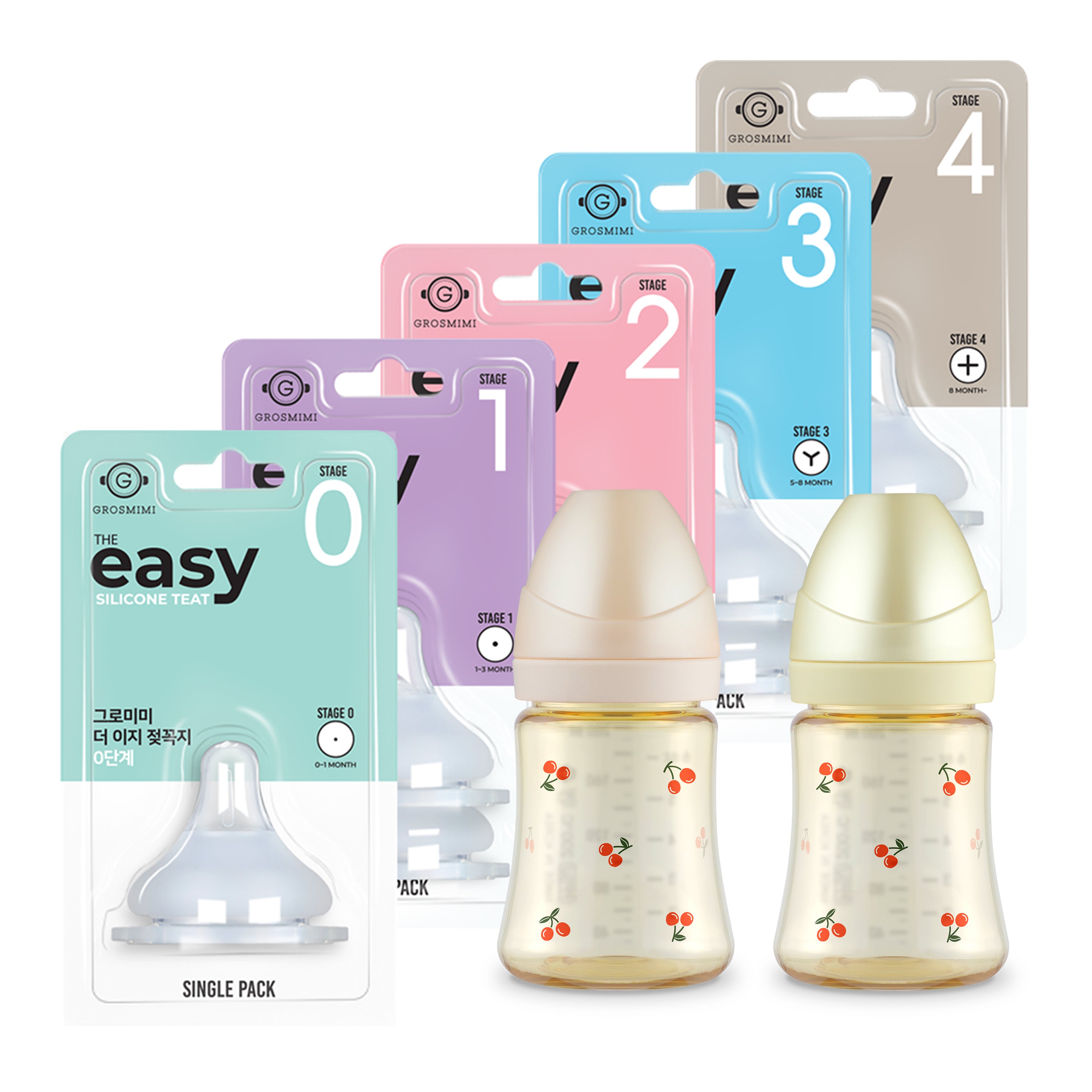 Grosmimi “Hello World” 200mL Newborn Starter Set
