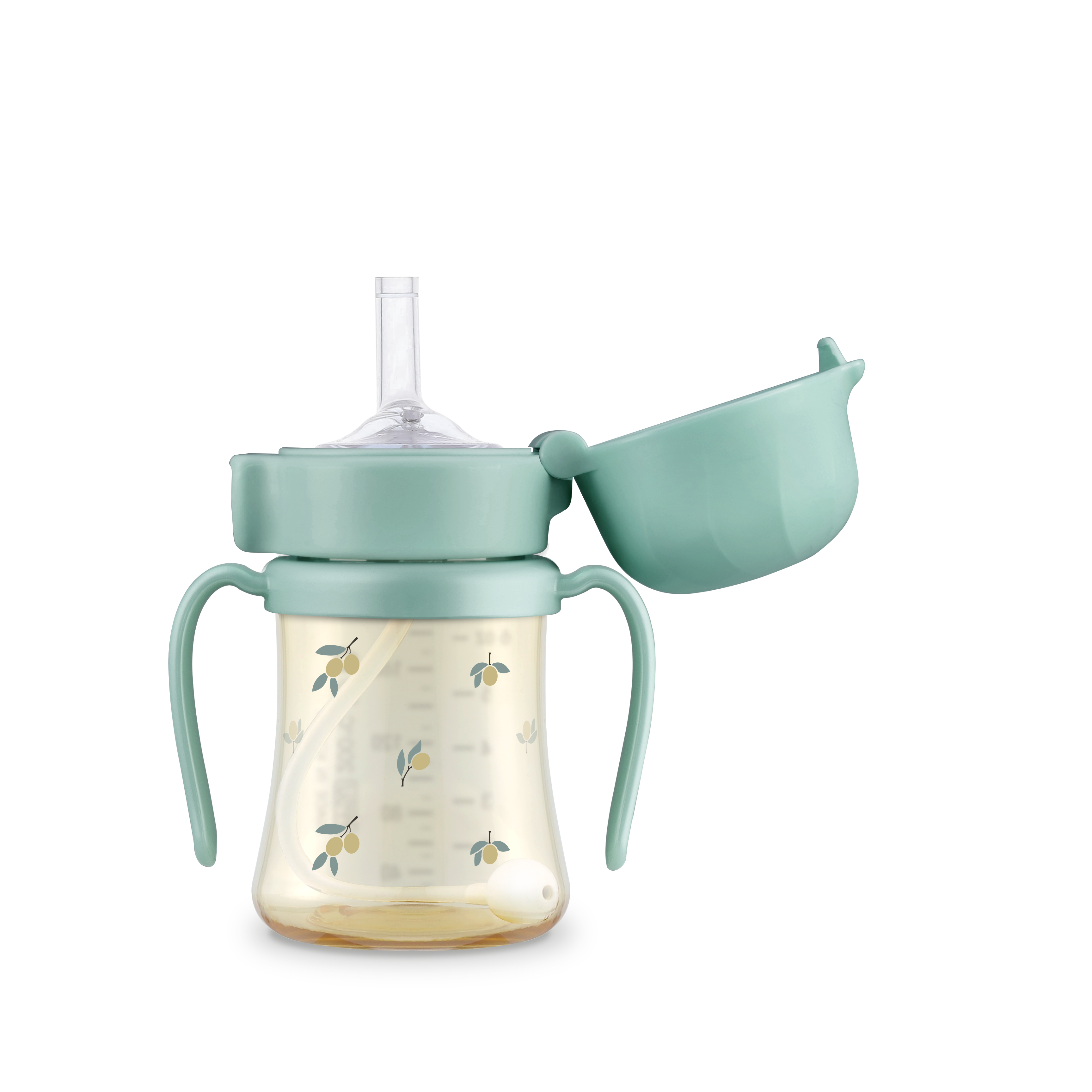PPSU Olive Straw Cup 2.0 - Pistachio (200mL/300mL)