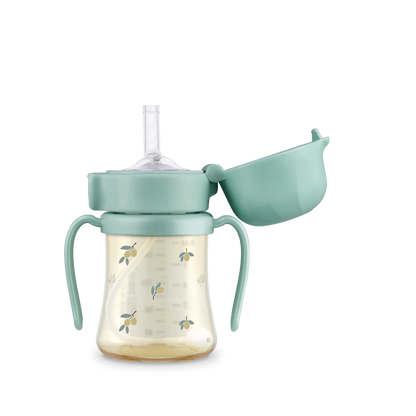 PPSU Olive Straw Cup 2.0 - Pistachio (200mL/300mL)