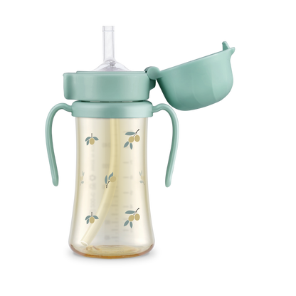 PPSU Olive Straw Cup 2.0 - Pistachio (200mL/300mL)
