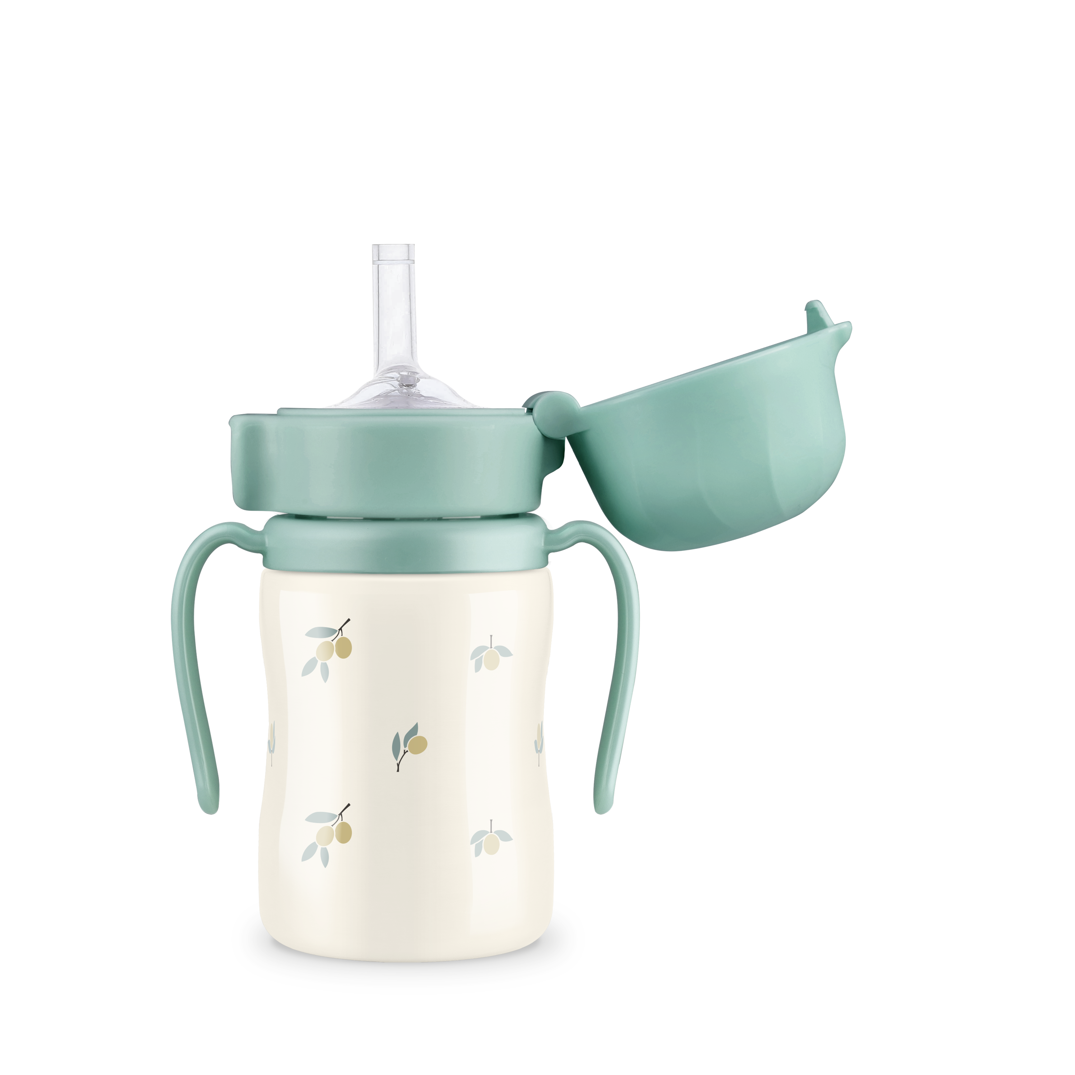 Stainless Olive Pistachio Straw Cup (200mL/300mL)