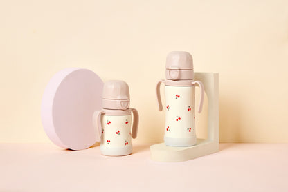 Stainless Cherrish SweetPeach Straw Cup (200mL/300mL)