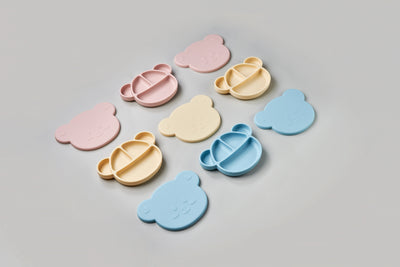 Little DTD Silicone Suction Food Plate (Smaller Size)