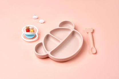 Little DTD Silicone Suction Food Plate (Smaller Size)