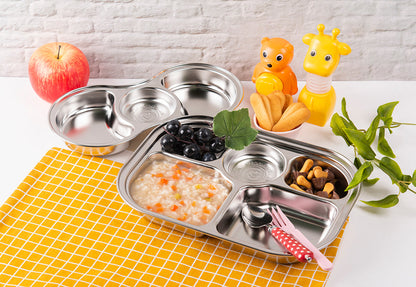 Stainless Steel Food Tray (3 Compartments)
