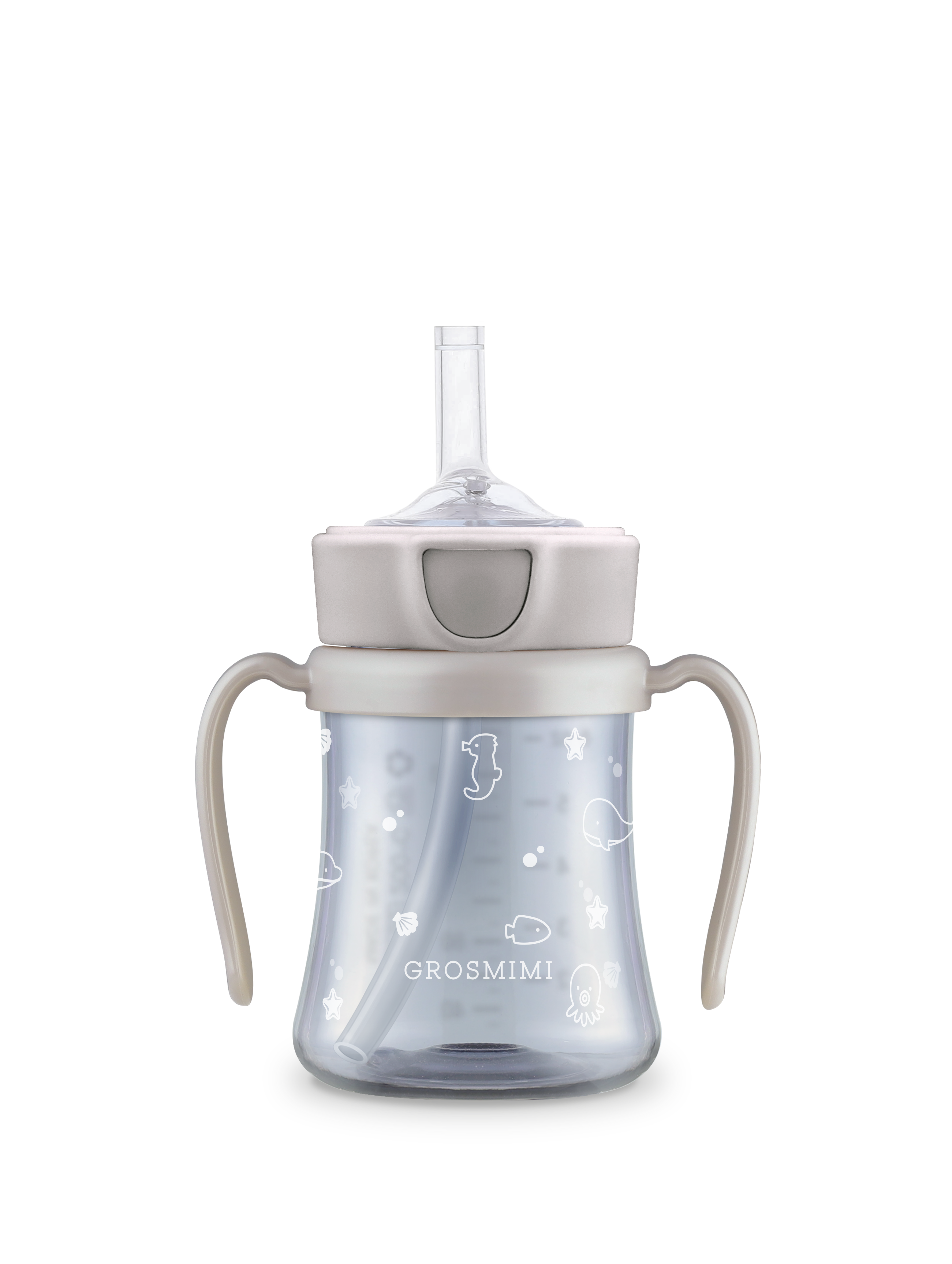PPSU Ocean Beige Straw Cup (200mL/300mL)