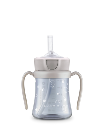 PPSU Ocean Beige Straw Cup (200mL/300mL)
