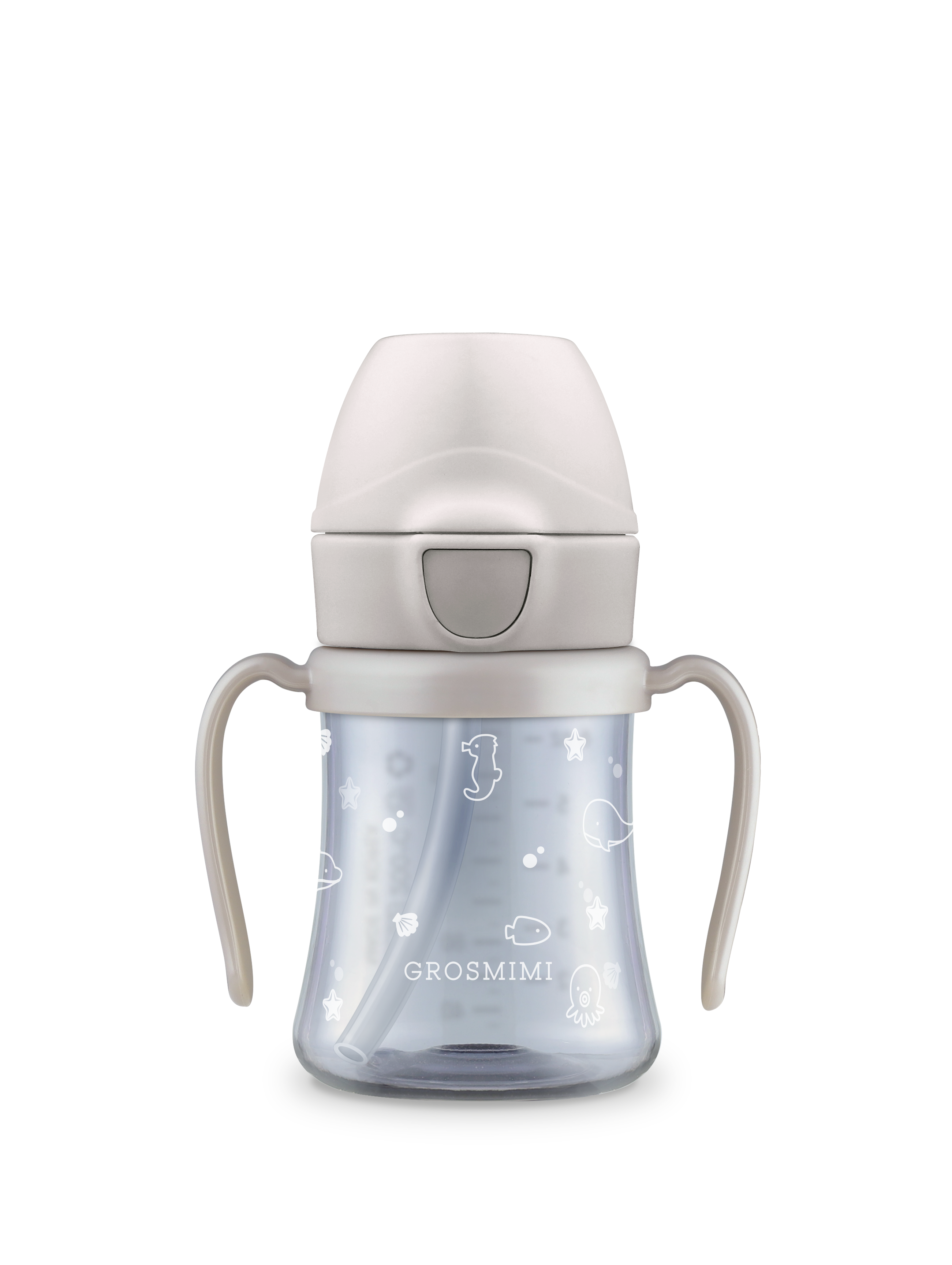 PPSU Ocean Beige Straw Cup (200mL/300mL)