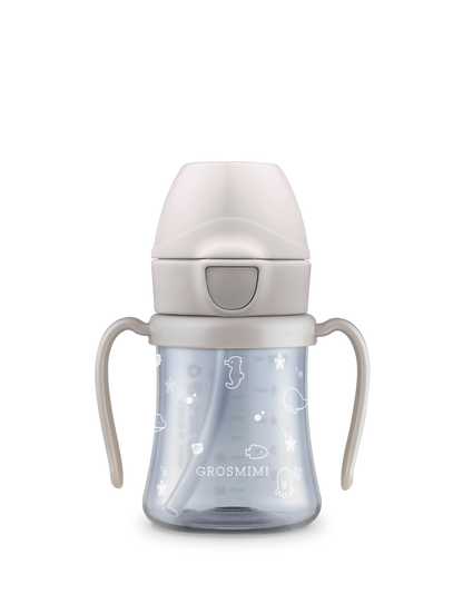 PPSU Ocean Beige Straw Cup (200mL/300mL)