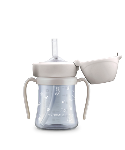 PPSU Ocean Beige Straw Cup (200mL/300mL)