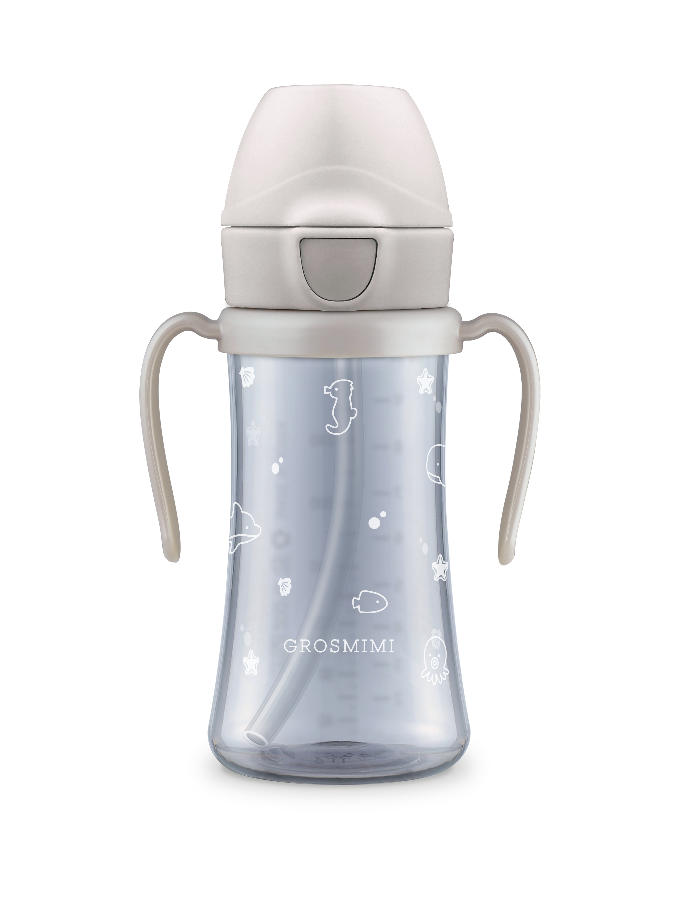 PPSU Ocean Beige Straw Cup (200mL/300mL)