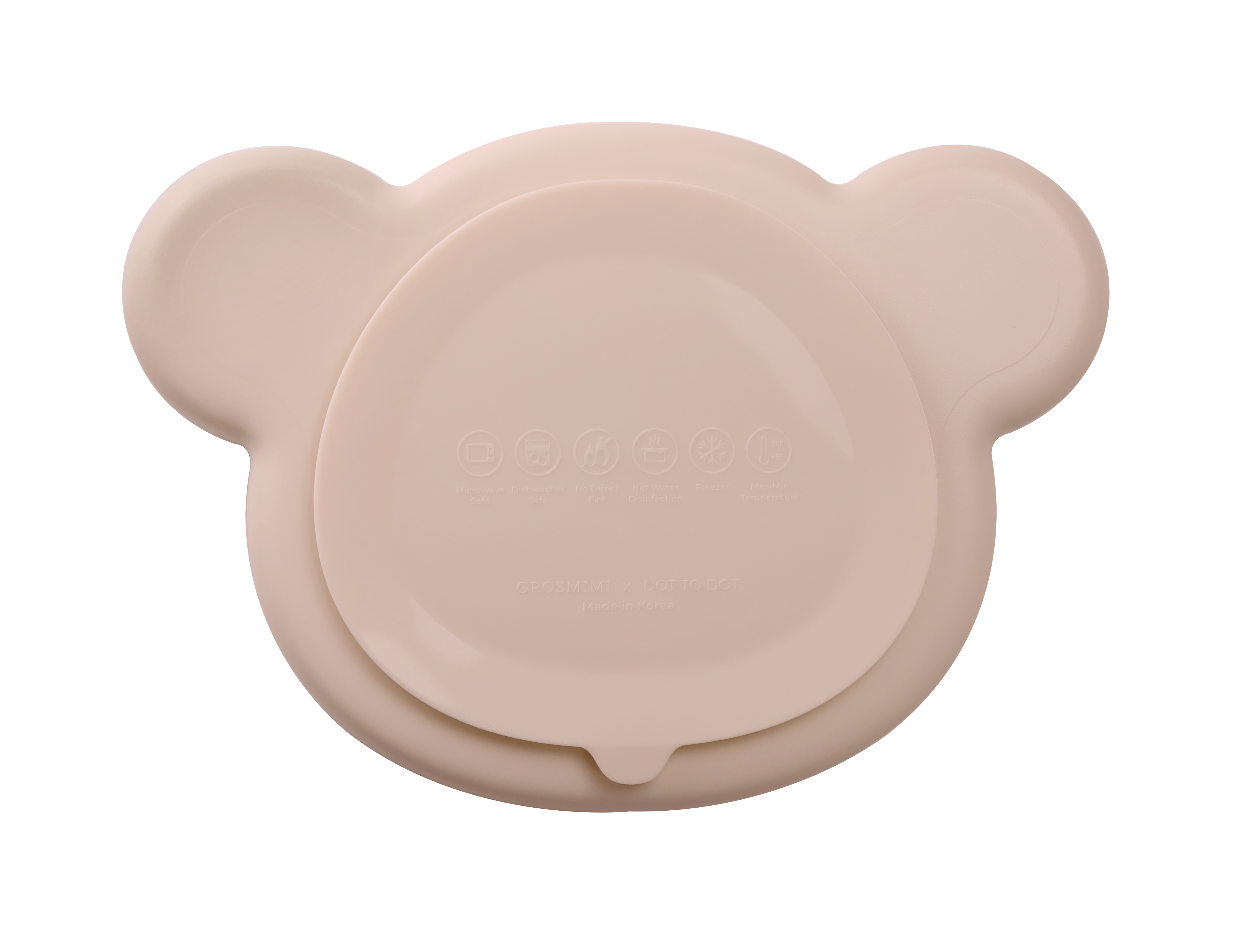 [Clearance] DTD Silicone Suction Food Plate (Original Size)