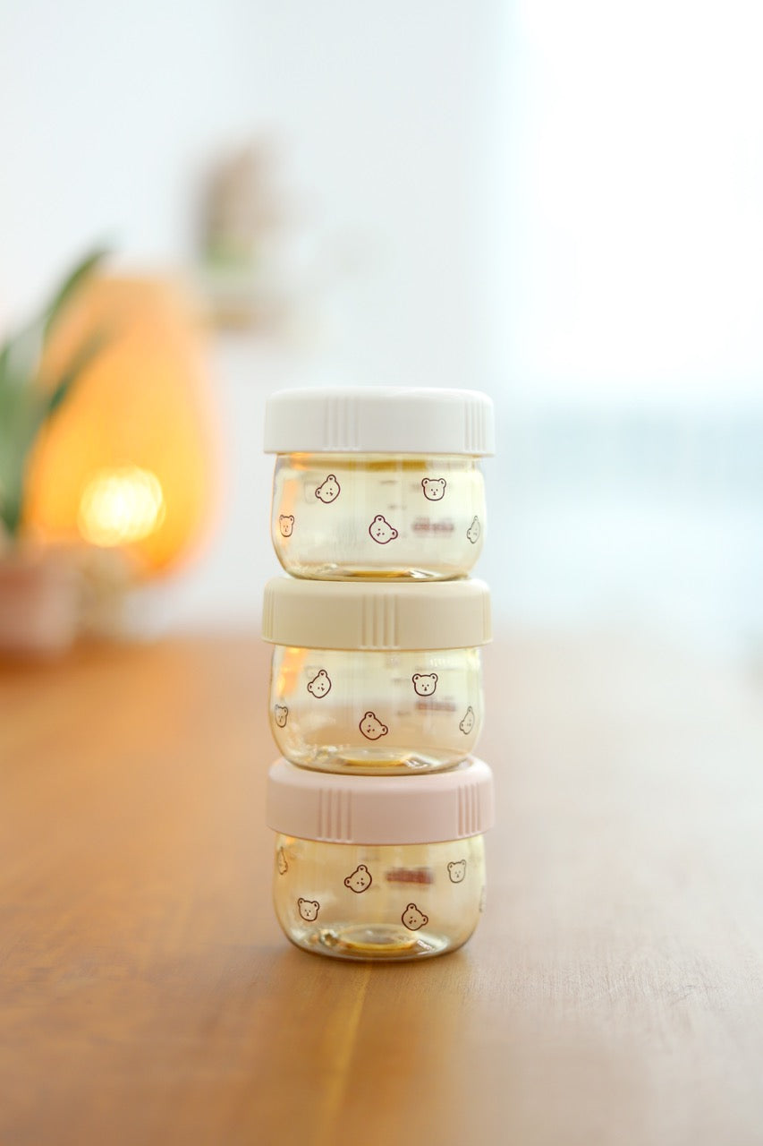 Dotgom PPSU Baby Food Jar (Pack of 3)