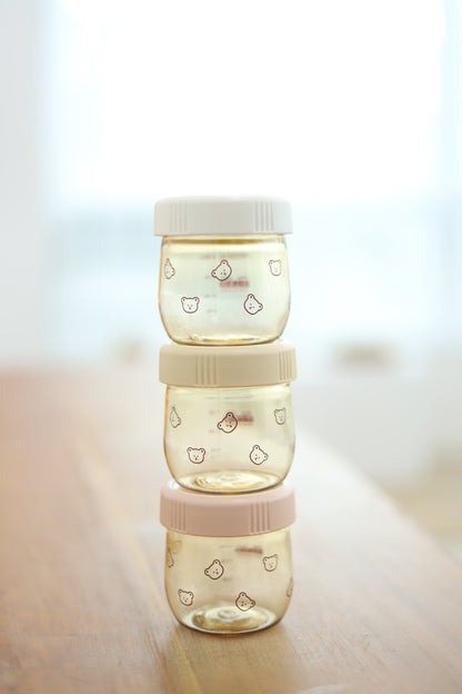 Dotgom PPSU Baby Food Jar (Pack of 3)