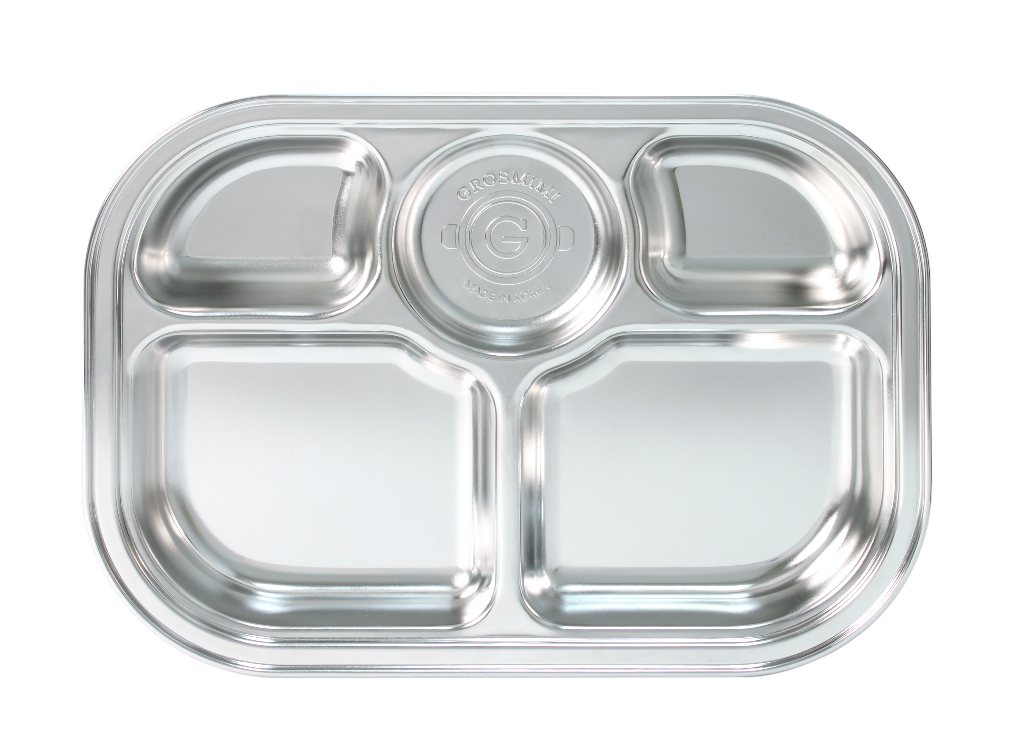 Stainless Steel Food Tray (5 Compartments)