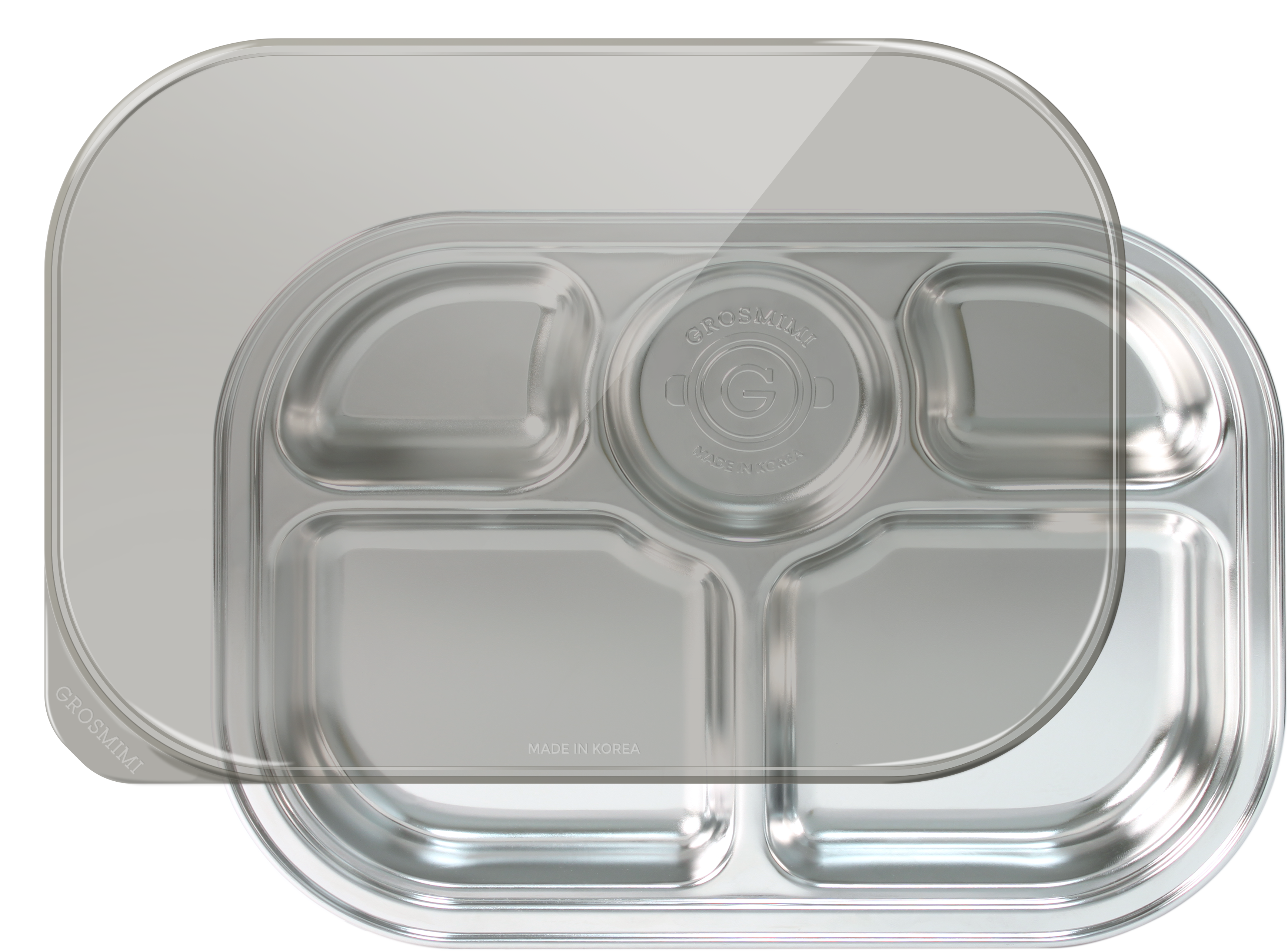 Stainless Steel Food Tray (5 Compartments)