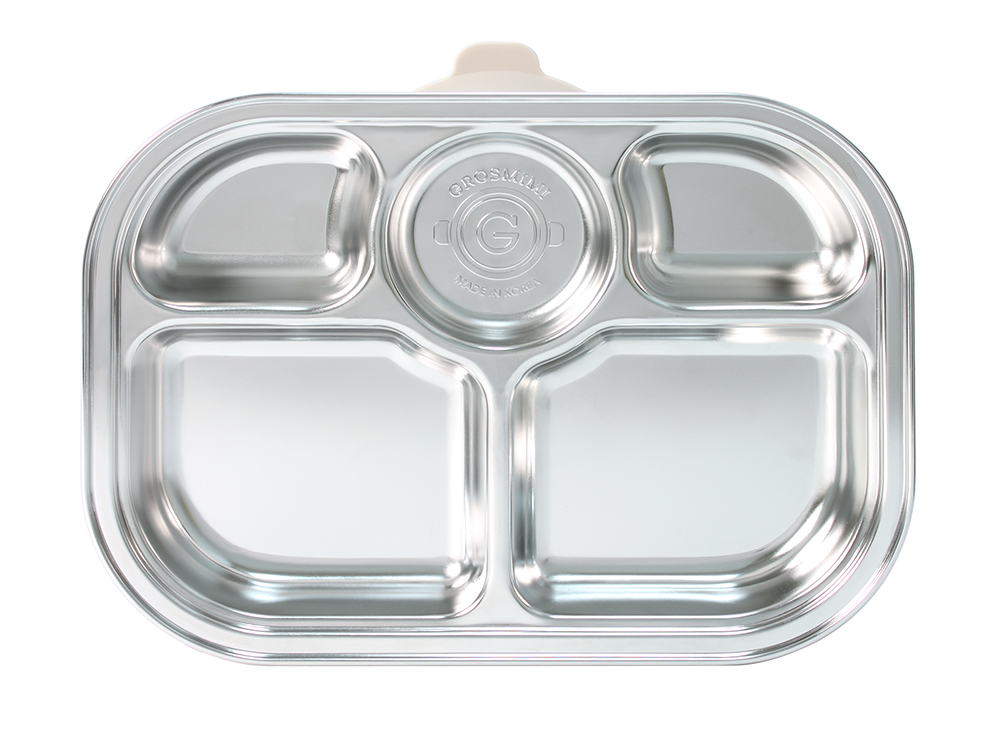 Stainless Steel Food Tray (5 Compartments)