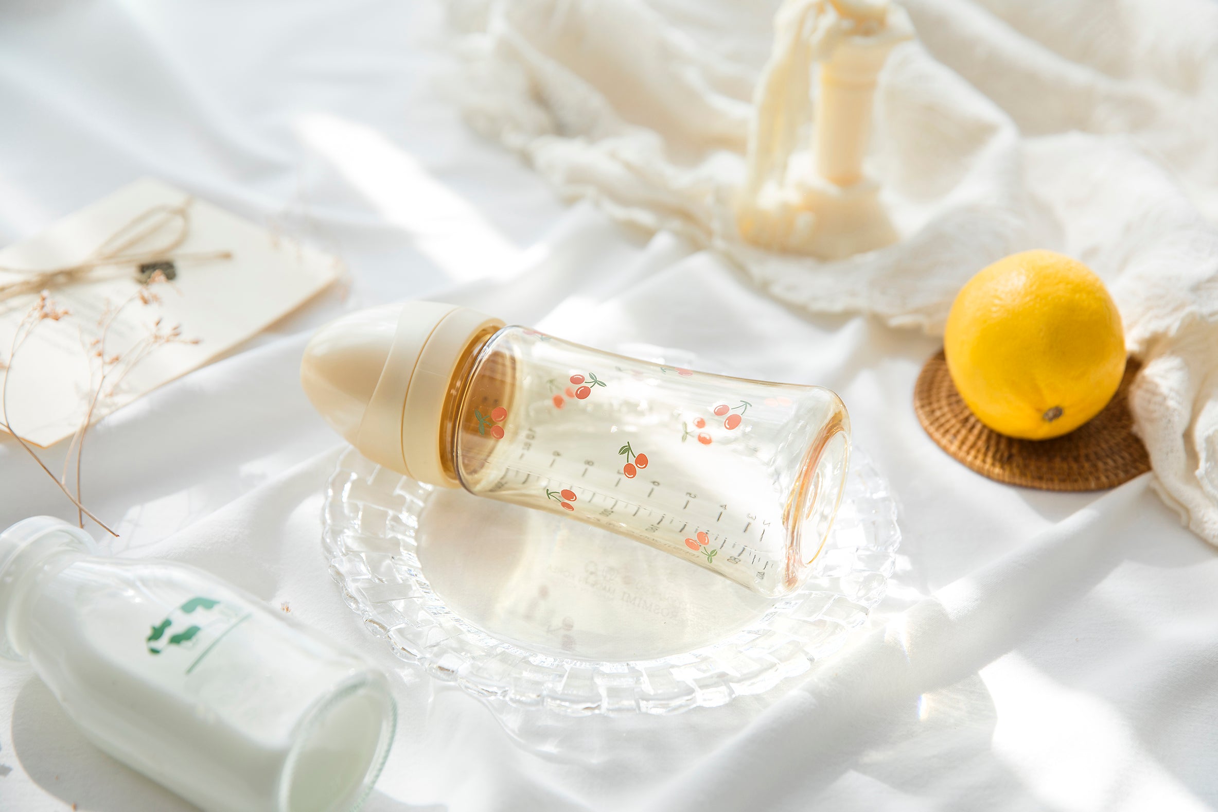 [Clearance] Cherrish Feeding Bottle Single Pack with Teat (Stage 1 / Stage 2)