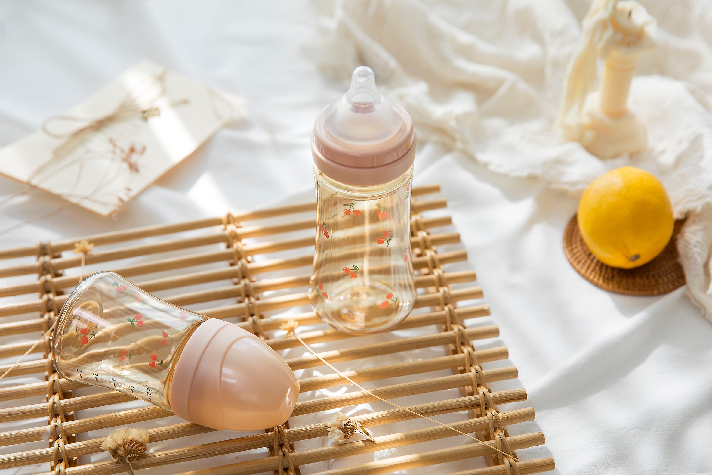 [Clearance] Cherrish Feeding Bottle Single Pack with Teat (Stage 1 / Stage 2)