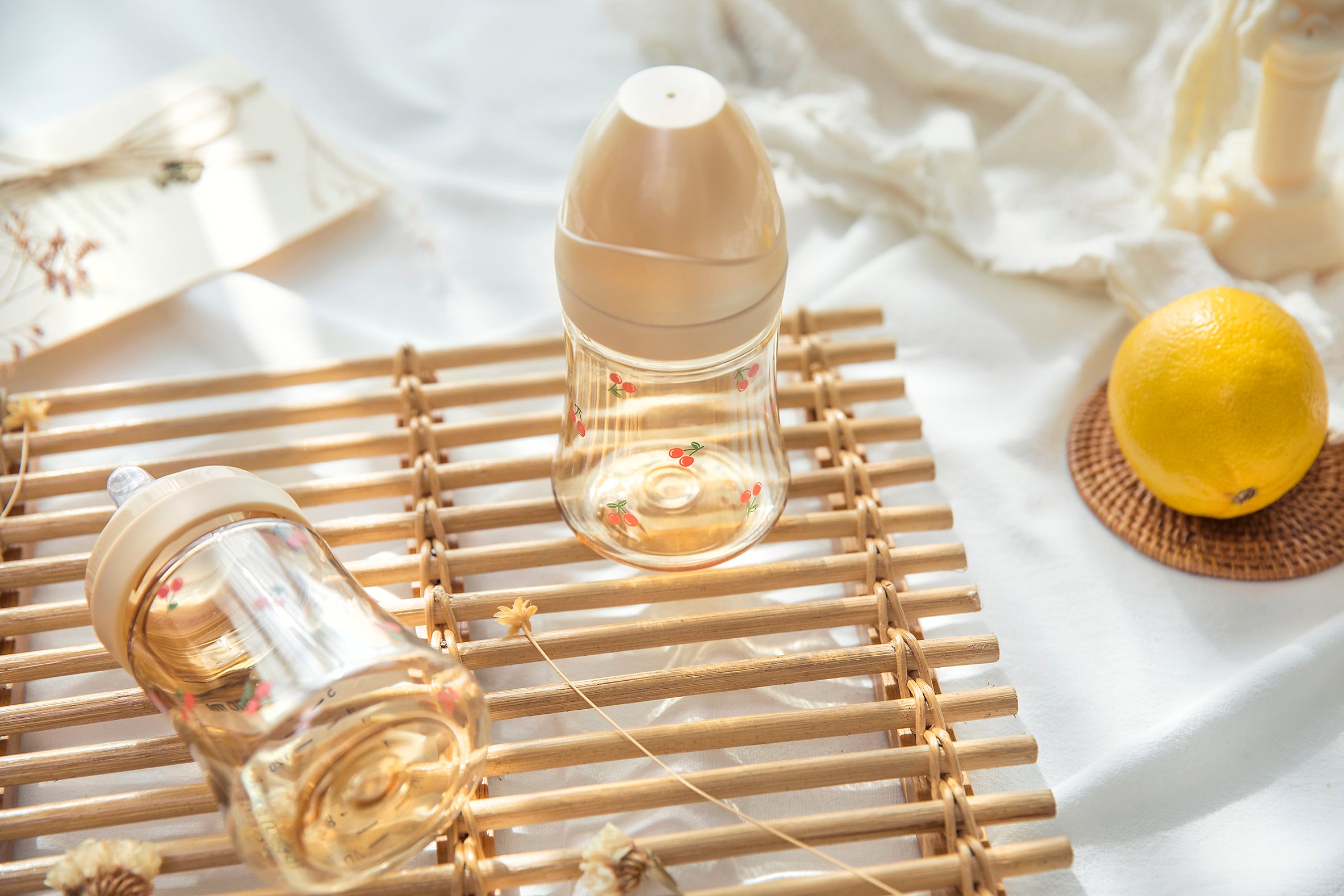 [Clearance] Cherrish Feeding Bottle Single Pack with Teat (Stage 1 / Stage 2)