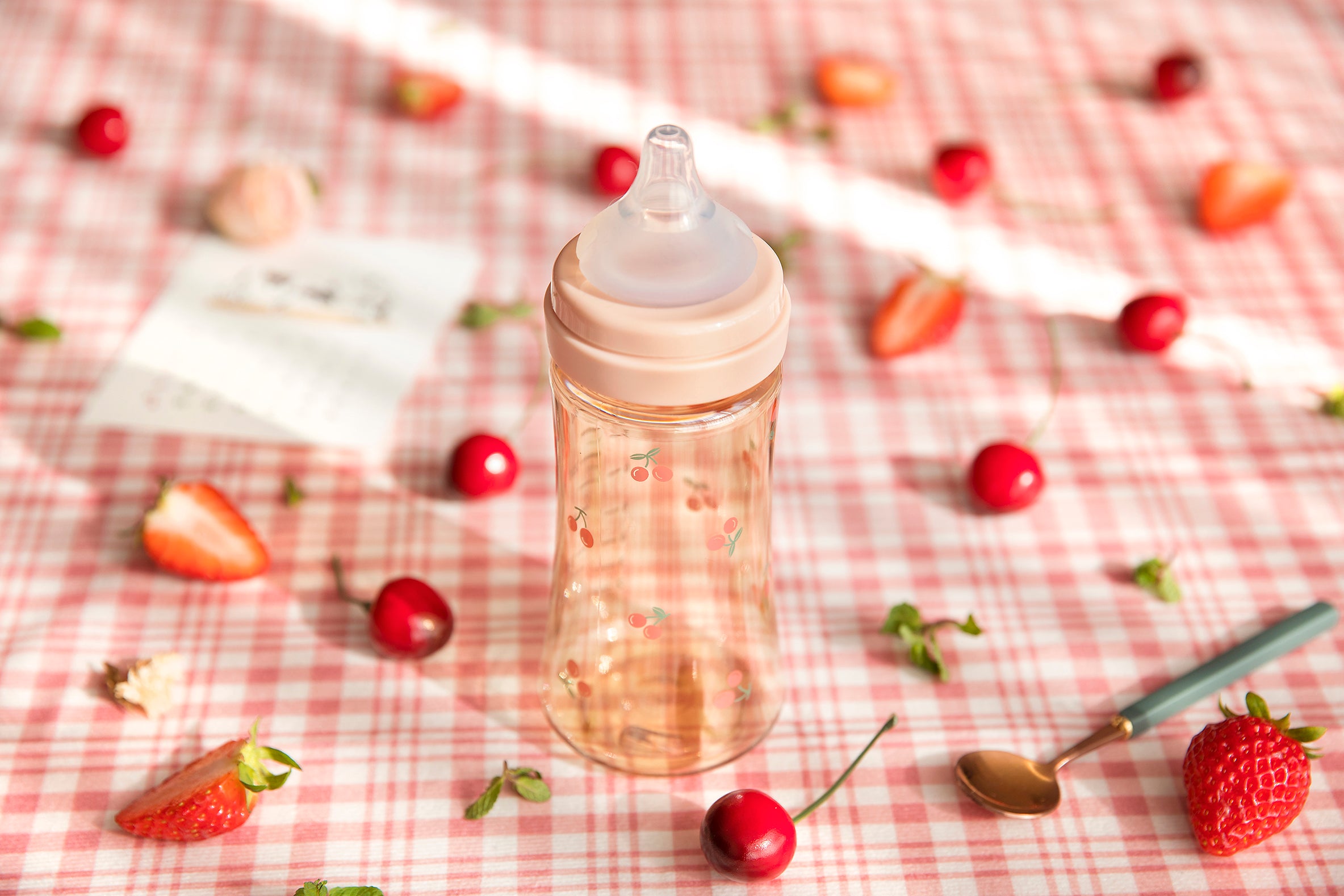 [Clearance] Cherrish Feeding Bottle Single Pack with Teat (Stage 1 / Stage 2)