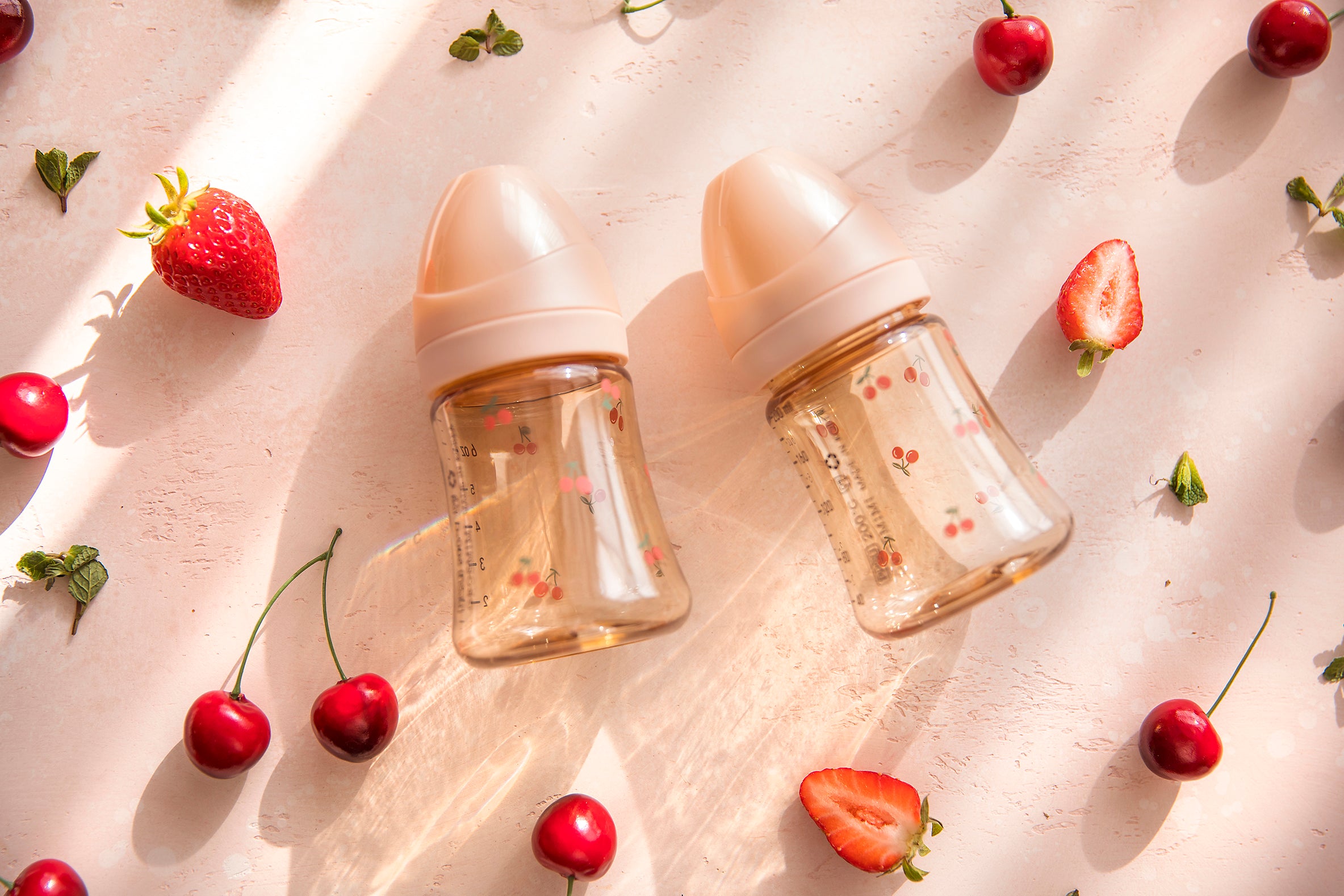 [Clearance] Cherrish Feeding Bottle Single Pack with Teat (Stage 1 / Stage 2)