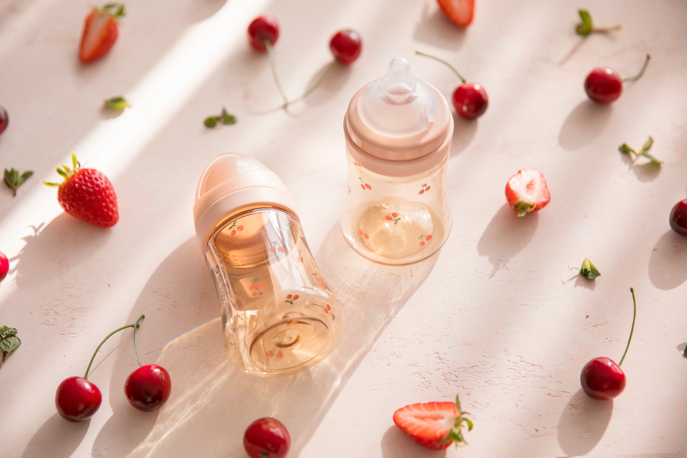 [Clearance] Cherrish Feeding Bottle Single Pack with Teat (Stage 1 / Stage 2)