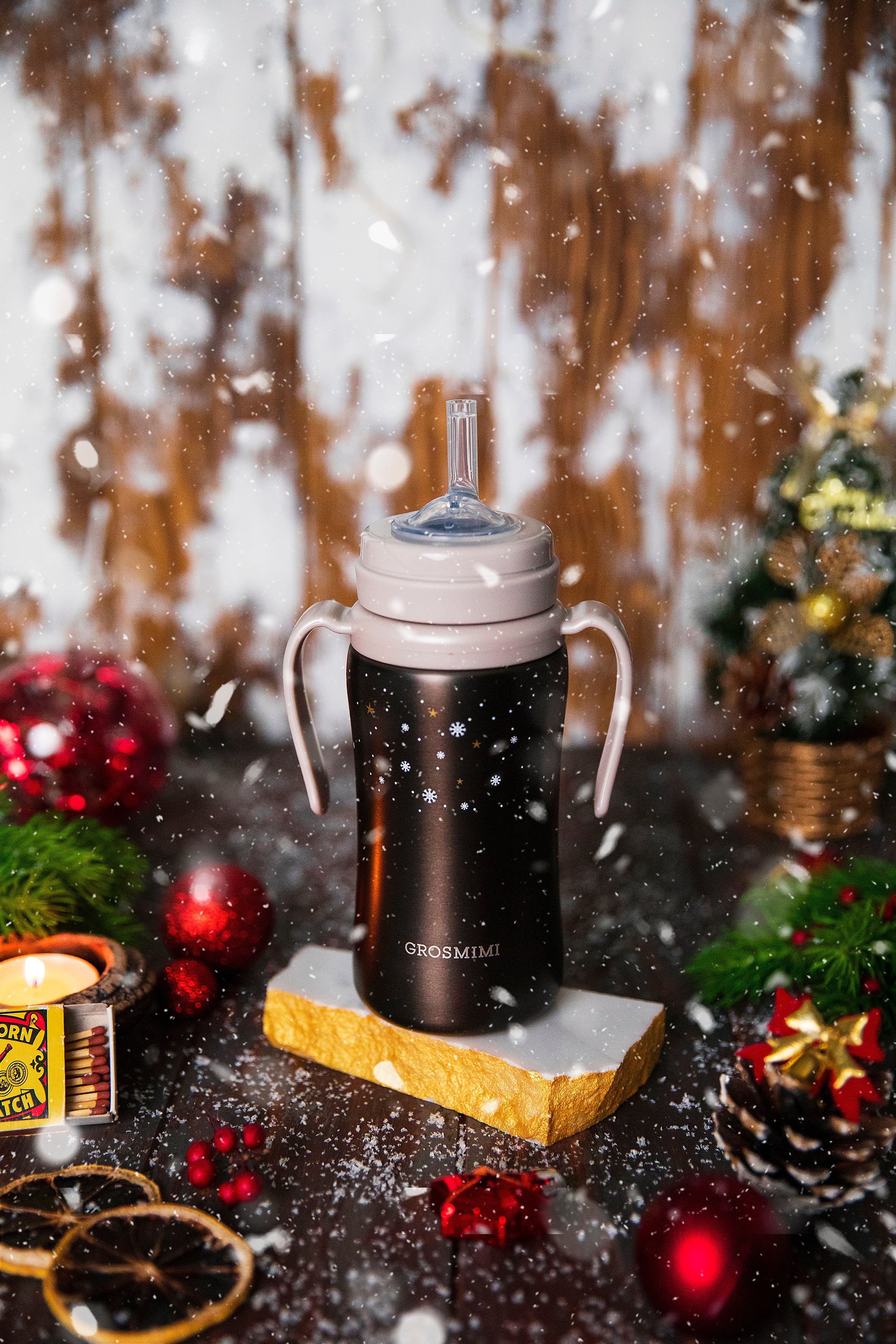 [Last Chance] Winter Edition Stainless Steel Straw Cup 300mL (10 Months+)