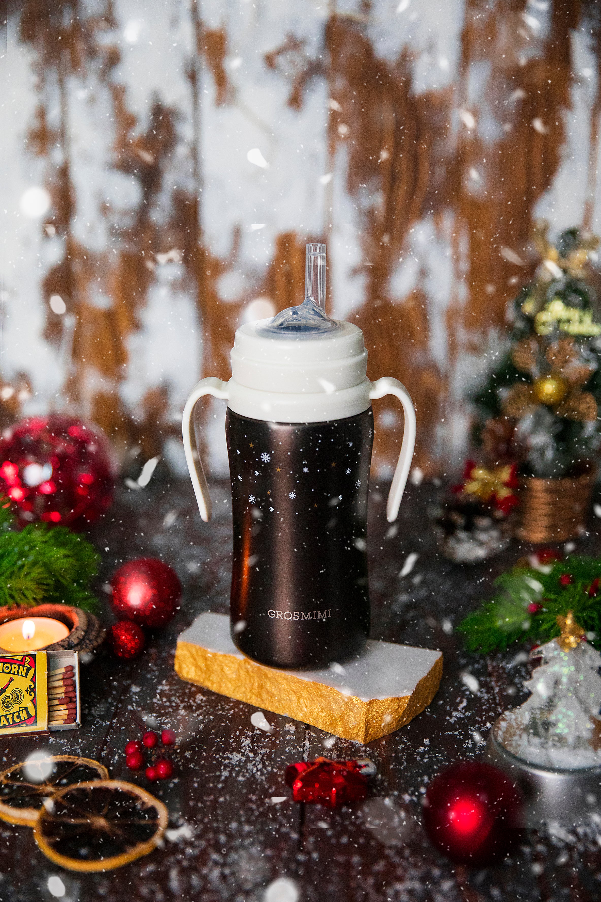 [Last Chance] Winter Edition Stainless Steel Straw Cup 300mL (10 Months+)