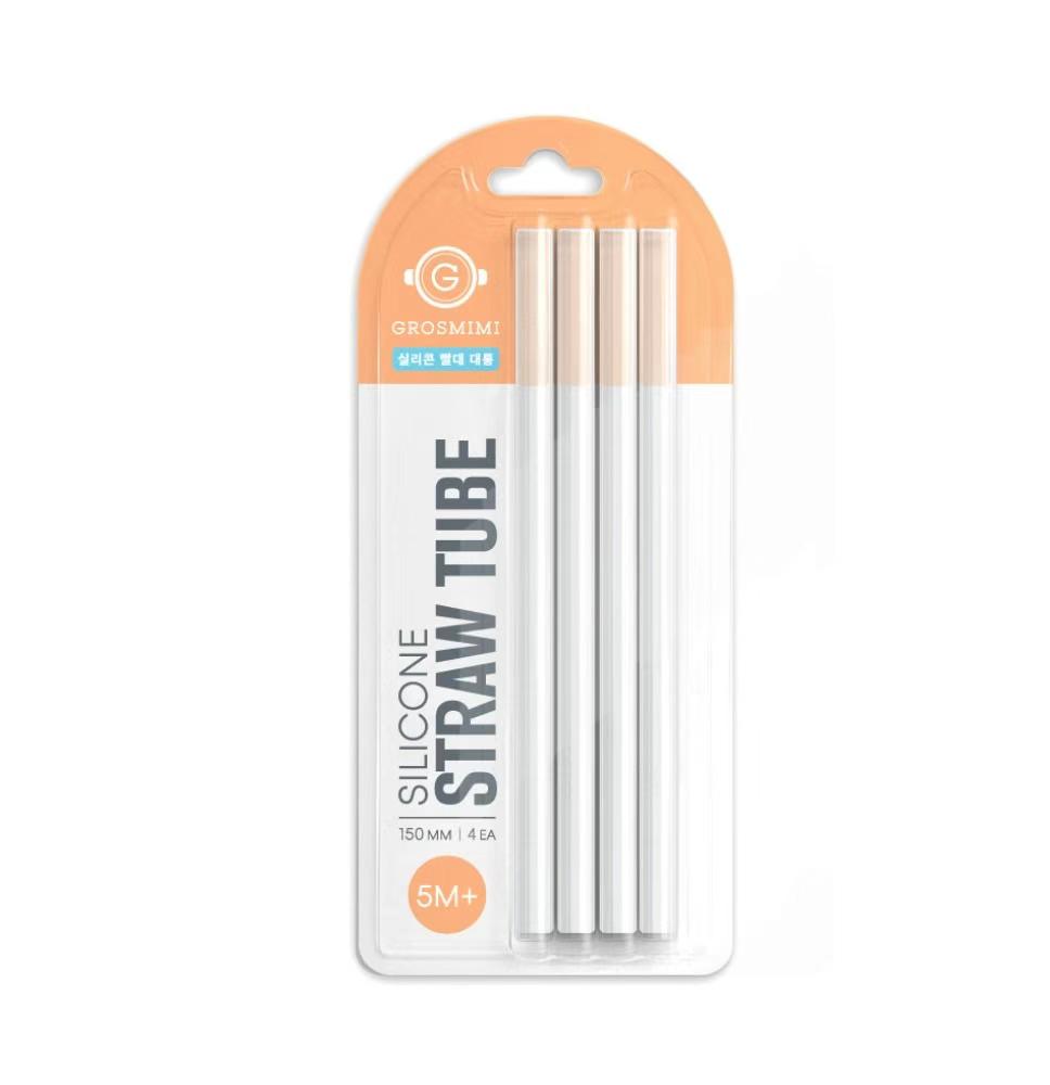 Silicone Straw Tube (4pcs)