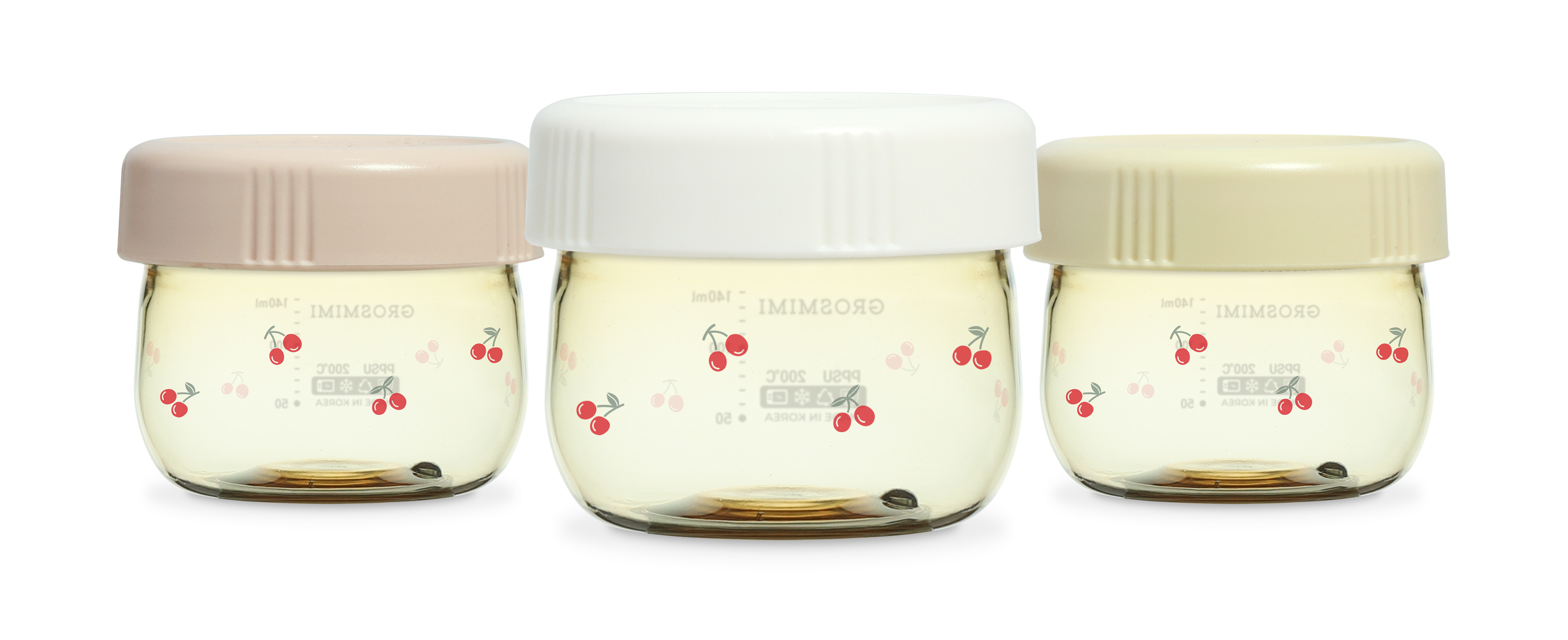 Cherrish PPSU Baby Food Jar (Pack of 3)